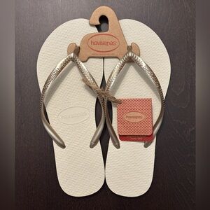 HAVAIANAS bridal bride flip flops sandals US 9 39/40